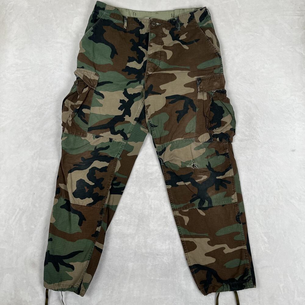 Vintage Propper Cargo Pants Mens Medium Regular Woodland Camo BDU Military